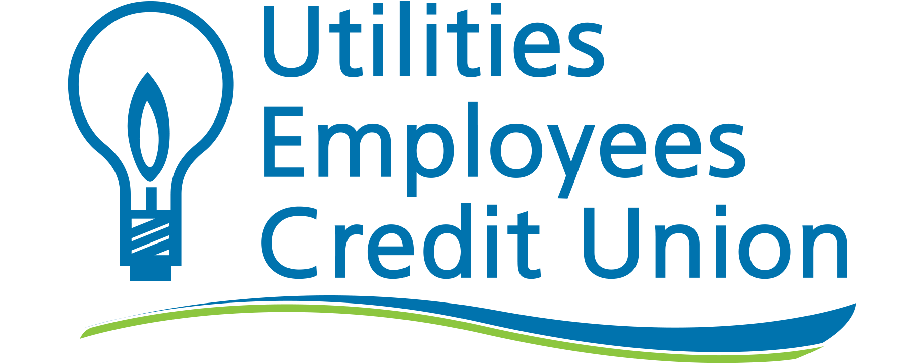 Utilities Employees Credit Union Logo Utilities Employees Credit Union logo with lightbulb