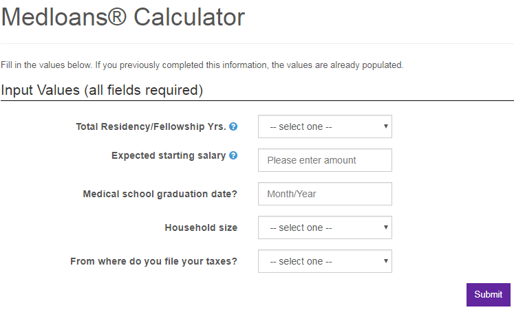 Refinance Medical School Debt AAMC Medloans Medical School Calculator